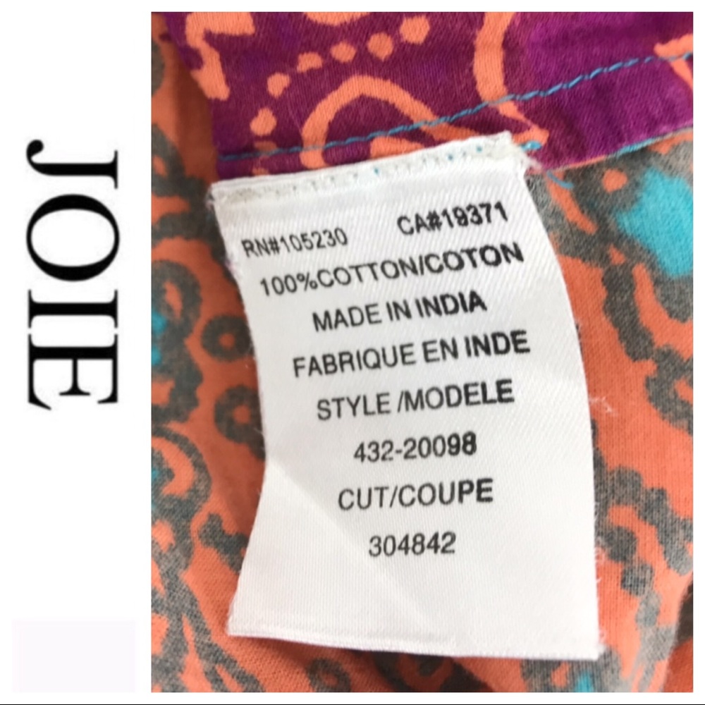 πSALEπ Joie Multi Color Tie Tank Top - Picture 5 of 7